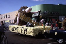 Vintage 1968 35mm Color Film Slide Float Parade MI Captain Caveman X-3710