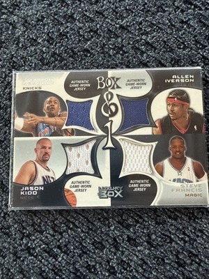2004-Allen Iverson, Jason Kidd, Stephon Marbury #BOX-MIFK Reserved /200 (MEM)