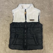 Timberland Kids Puffer Sherpa Full Zip Vest Size 3T Toddler Boys