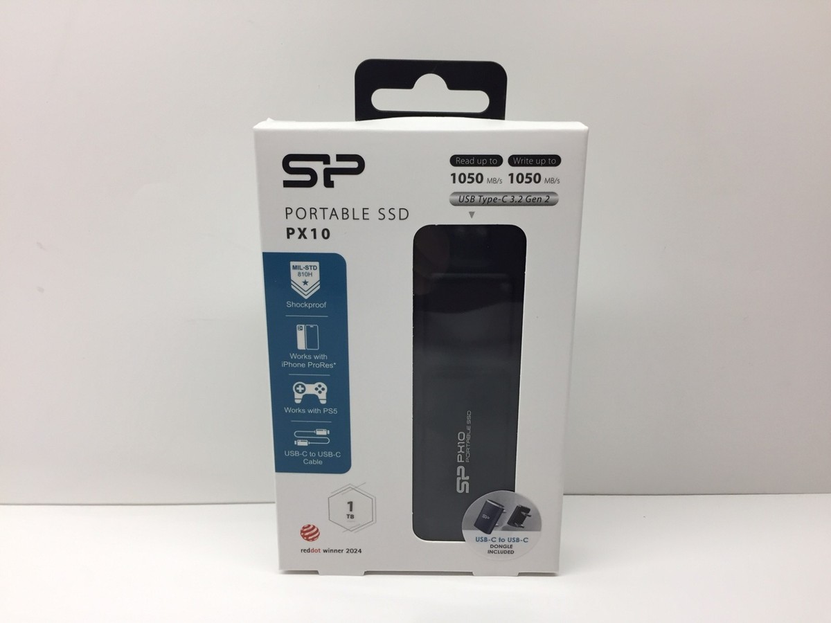 Silicon Power PX10 SP010TBPSDPX10CKAD 1TB Potable SSD Gen 2X2 