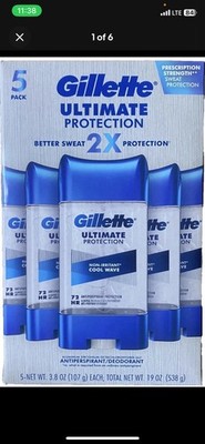 Gillette Ultimate Protection 6-in-1 3.8 oz Antiperspirant - 5 Pack