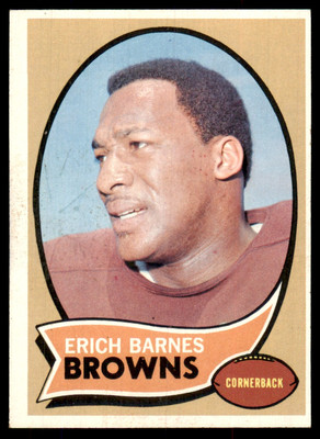 1970 Topps Erich Barnes Cleveland Browns #8 POOR