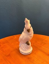 Antiker Porzellan Rauchverzehrer Kakadu Figur Duftlampe Papagei Porzellan Figur