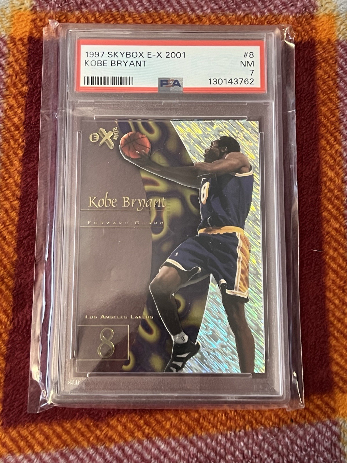 1997-98 SKYBOX E-X2001 KOBE BRYANT #8 PSA 7