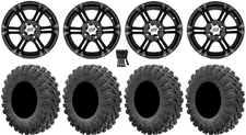 ITP SS212 14" Wheels Black 27" MotoRavage Tires Textron Wildcat XX