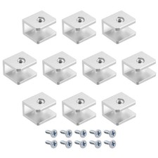 Glass shelf - adjustable brackets aluminum alloy glass clamp support 10pcs