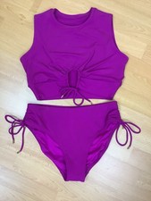 Robin Piccone Aubrey Cerise Pink Bikini 2 Piece Size M/L