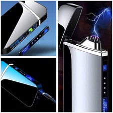 Elektro Lichtbogen Dual Arc Sturm Feuerzeug USB Aufladbar Plasma Lighter Gift