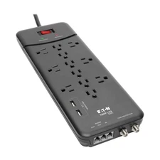 SALE! Tripp Lite TLP128TTUSBB Protect It! 12-Outlet Surge Protector, 8 ft. Cord