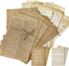 114 Pieces/ 2 Sets Junk Journal Pages Vintage Ephemera Pack Craft Paper for Albu