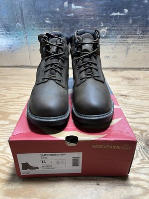 BRAND NEW!! WOLVERINE MENS FLOORHAND WP 6'' Dark Brown USA SIZE 11 M