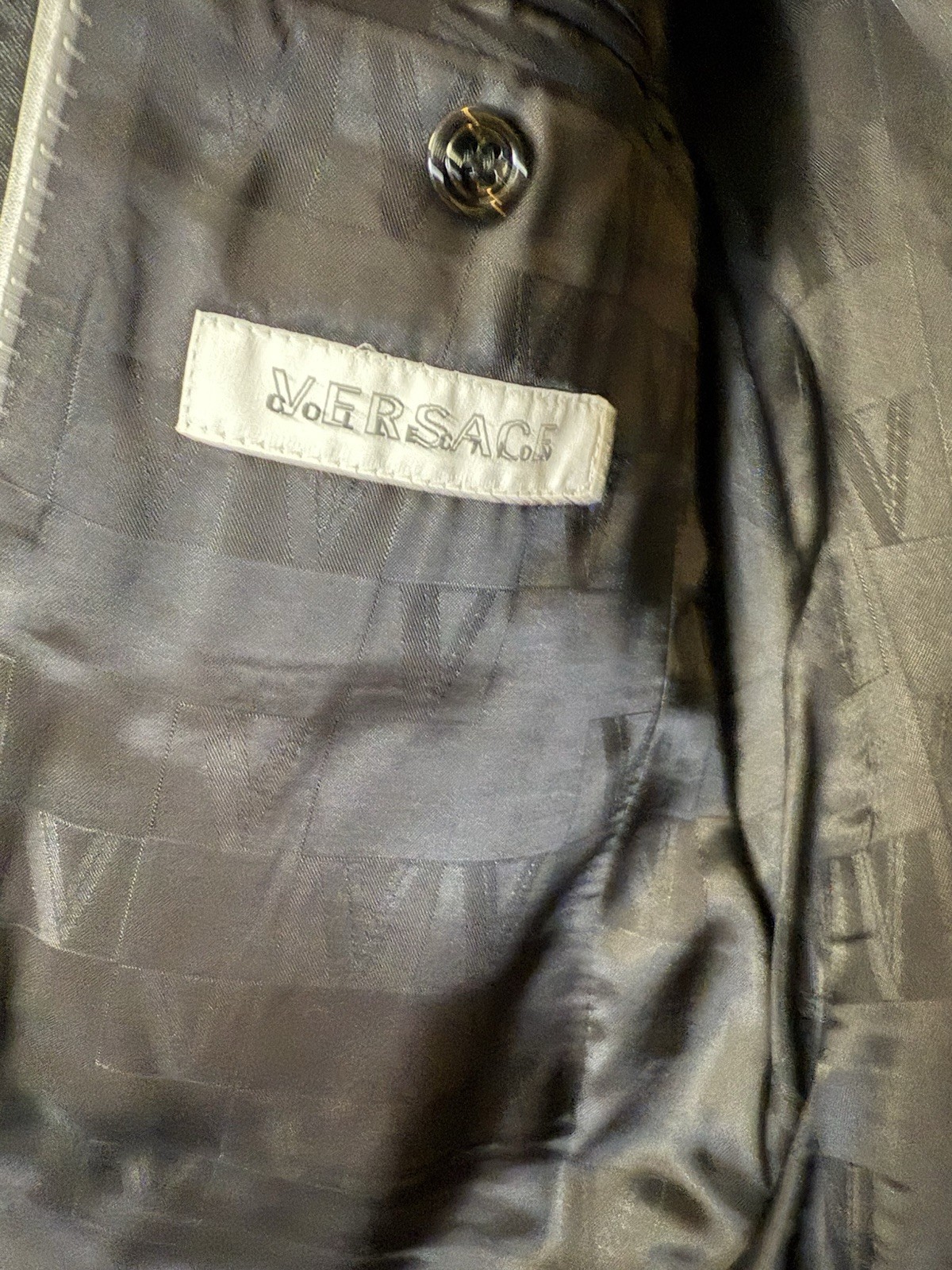 VERSACE Label Made In Croatia Gray Lightweight Sl… - image 6