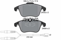 Bremsbelagsatz Scheibenbremse Q+ Textar 2433201 FüR Peugeot 508 407 C5 SW 1 120