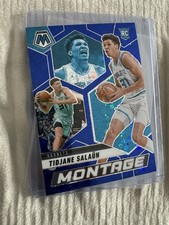 2024-25 Panini Mosaic - Montage Tidjane Salaun #4 Blue Fast Break Prizm /85 (RC)