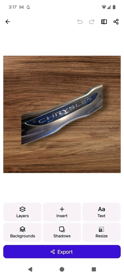 OEM 2011-2016 Chrysler Town & Country Tapa Trasera Emblema Alas Insignia Logo Foto 2 de 4