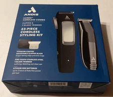 ANDIS inCRED CORDLESS COMBO CLIPPER & T-BLADE TRIMMER 23 PC CORDLESS STYLING KIT
