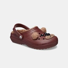 Crocs Classic Lined I AM Brown Bear 210019-2FL Clogs Toddler Casual Shoes GAL519