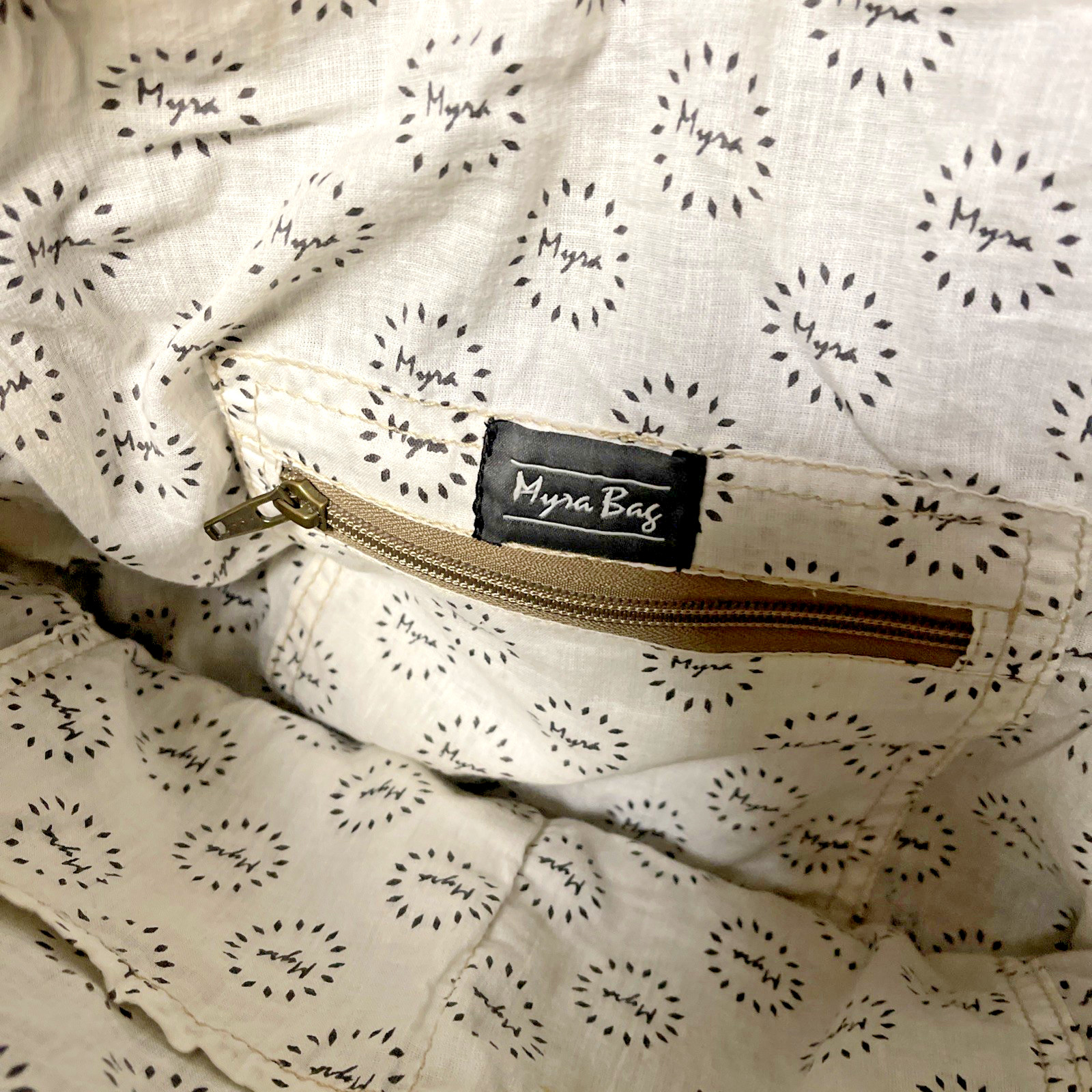 Large Stylish Brown Patterned Myra Messenger Bag … - image 7