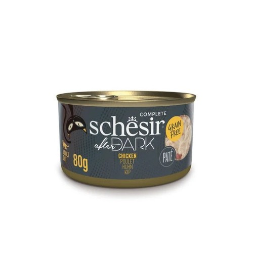 Wet Cat Food Pate Schesir After Dark Pate Variety Pack Adult Cat Mixed 12 x 80g - Picture 2 of 13