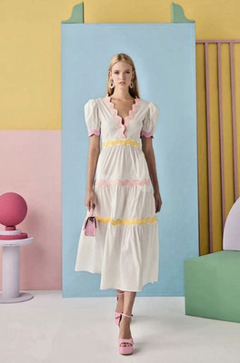 Brand new with tags Celia B Aqua Dress White, Size S