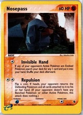 Pokemon Card - Nosepass 18/109 Ruby & Sapphire 2003 Rare Reverse Holo HP
