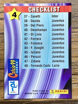 Free Shipping! Panini Card Calcio 99 1999 Serie A #4 Marcelo Salas
