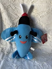 Island Misfit Toys Plush Airplane Blue Plane Rudolph Red Nose reindeer VTG 16”