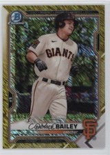 2021 Bowman Chrome Prospects Gold Shimmer Refractor 16/50 Patrick Bailey