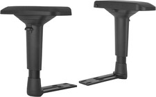 Replacement Adjustable Arms Armrest Pair Upright Bracket with Pads Fits Most Gam