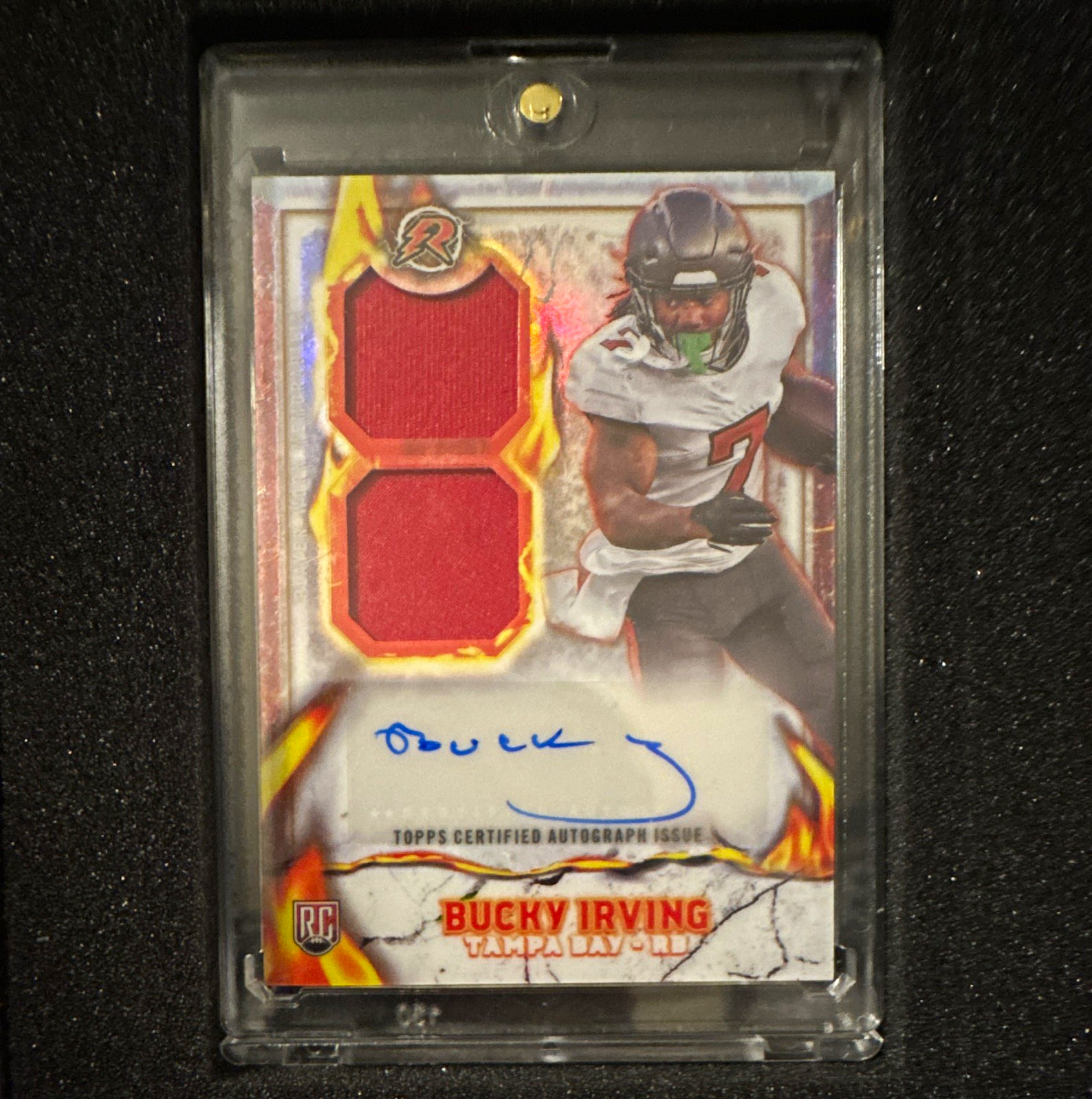 Topps 2024 Resurgence Bucky Irving Buccaneers Ignite RPA #IPA-BI Auto MEM RC