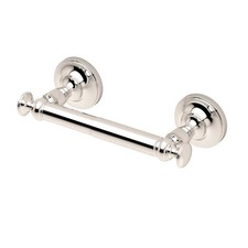 Handcrafted Polished Nickel Wall-Mount Toilet Paper Holder for Luxurious Baths