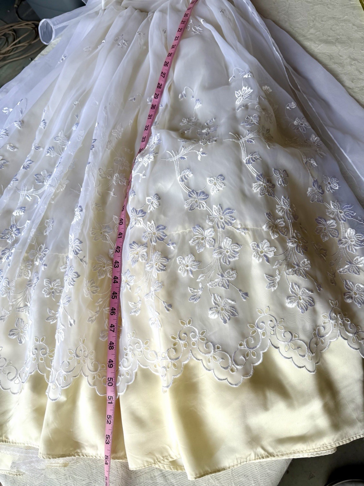 VTG GUNNE SAX Romantic RENAISSANCE Bridal Collec Embroidered floral lace dress 5