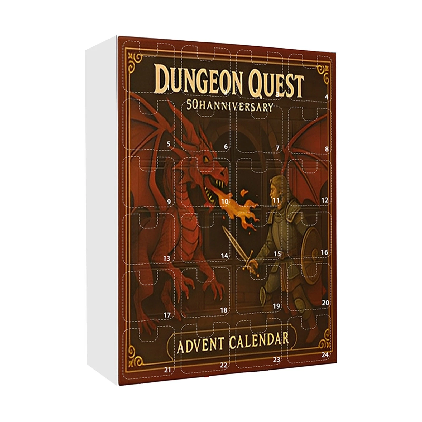 Dungeons & Dragons Advent Calendar 2025 2D Acrylic 24 Days Countdown Ornament