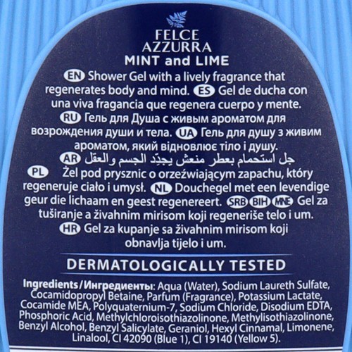PAGLIERI Felce Azzurra Minze und Limette Duschgel 250 ml - Bild 4 von 5