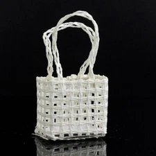 Adorable Ultra Miniature Wicker Favor Baskets in Soft Ivory Color 24 Pieces
