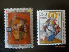 TIMBRE FRANCE 1993 NEUF YT 2798/2853  ARTS DU CIRQUE/CROIX ROUGE