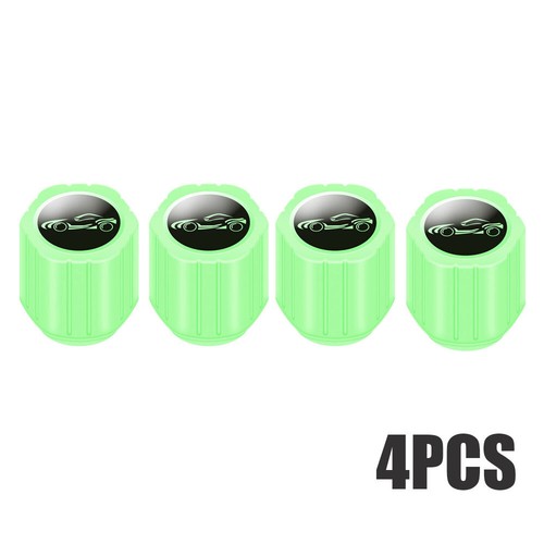 4X Fluorescent Car Tire Valve Cap Auto Tire Valve Stem Caps Night Luminous Green - Picture 13 of 13