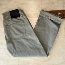 The Unbranded Brand Selvedge Denim Beige Jeans UB307 Straight BlueLine Sz 32x28