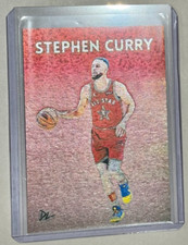 Stephen Curry Platinum Plated Artist Signed 