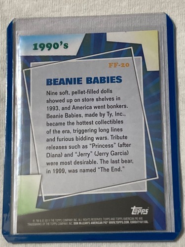 Tarjetas coleccionables Topps American Pie Fads & Fashions 2011 rellenos de agujeros *Upick* - Imagen 25 de 37