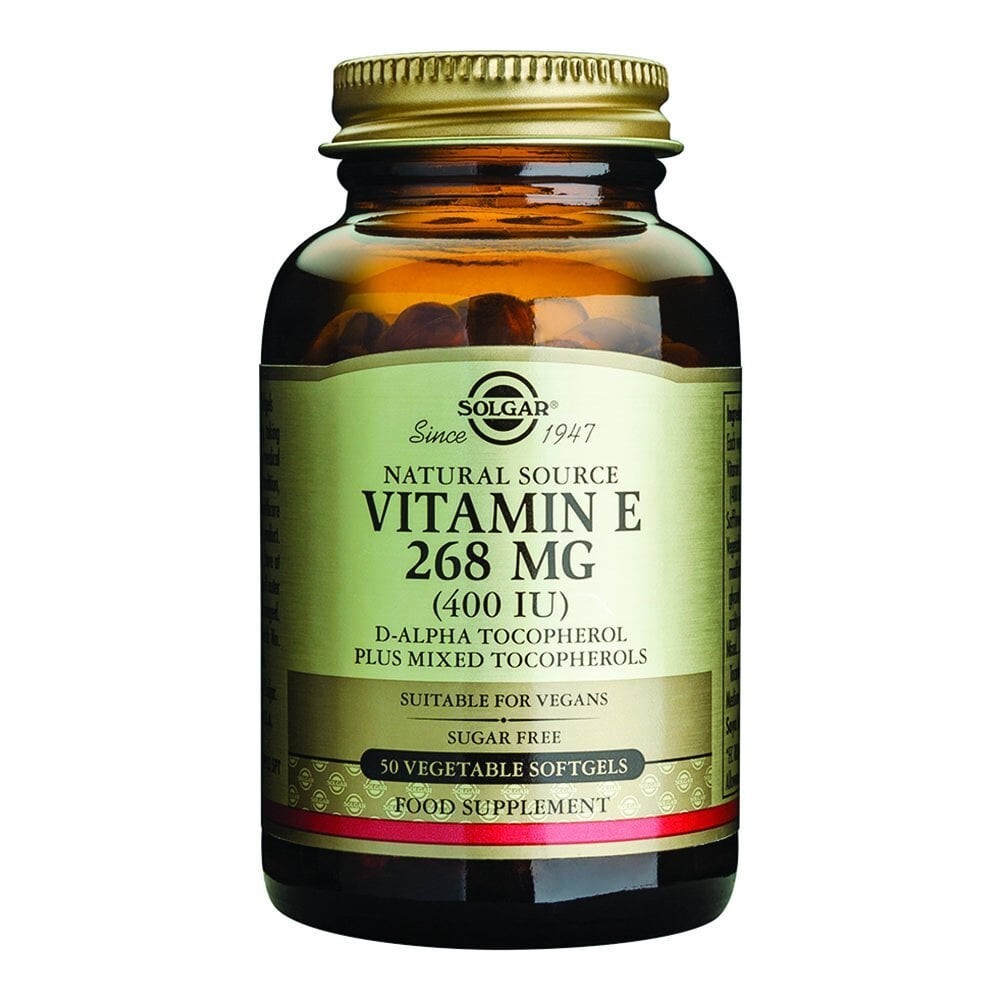 Solgar Vitamin E 268 MG (400iu) 50 Vegetable Softgels*