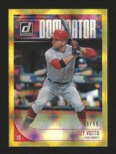 2018 Panini Donruss Joey Votto Reds #3 Dominator Gold Parallel Rare Sp 08/99
