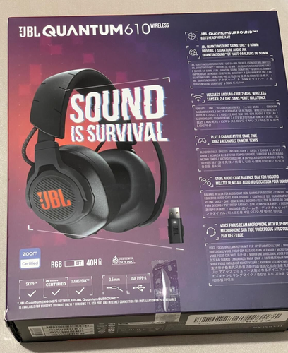 JBL Quantum 610 Wireless Gaming Headset, Black *A-GRADE* (FREE SHIPPING) - Picture 2 of 11