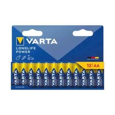 Varta Longlife Power AA Alkaline Battery 1.5V Pack of 12 4906121782