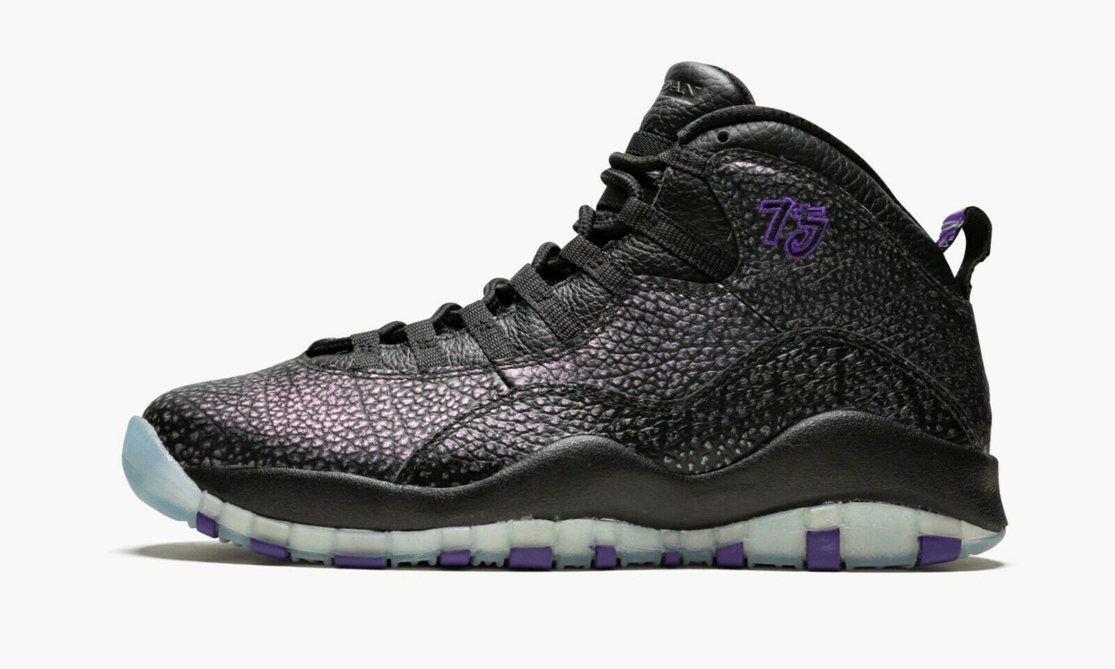 black and purple jordan 10