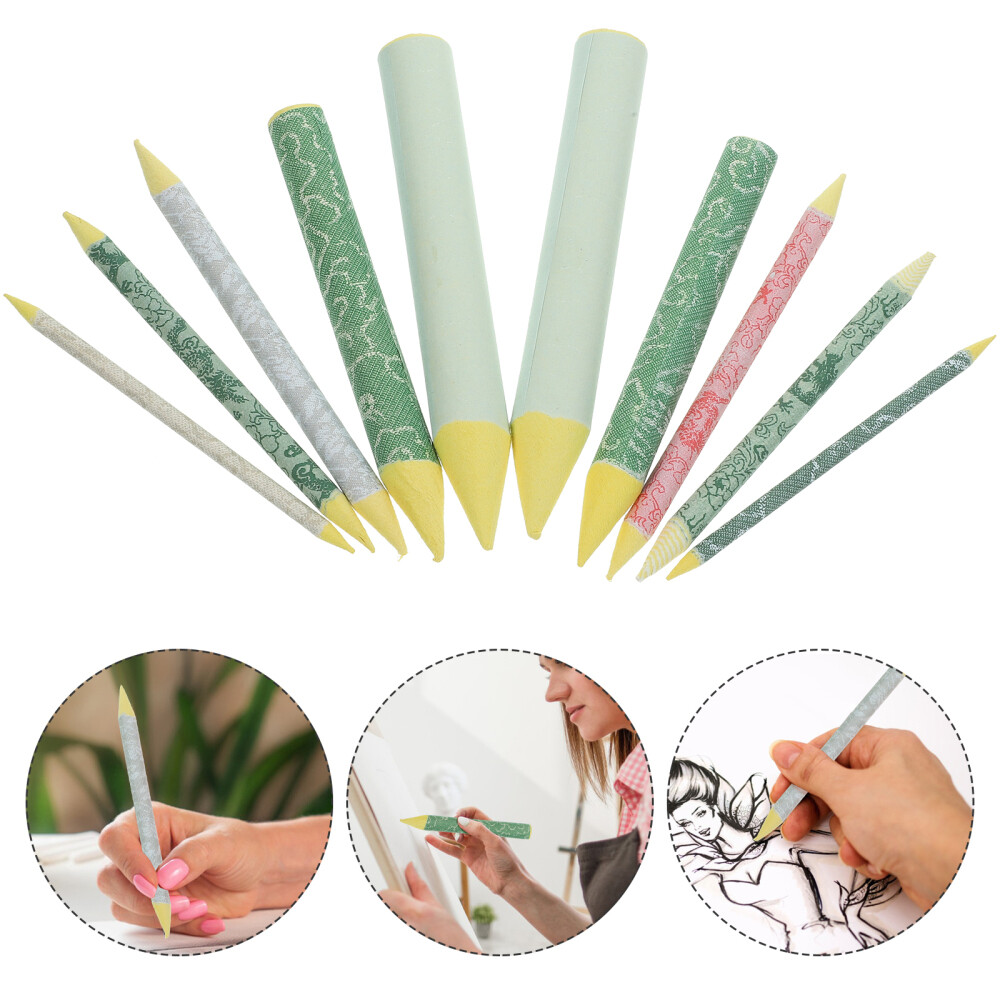 10 Pcs Art Blenders Sticks Zum Zeichnen Baumstumpf Bleistift