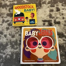 Penguin House Two 60's Themed Board Books Woodstock - Janis Joplin