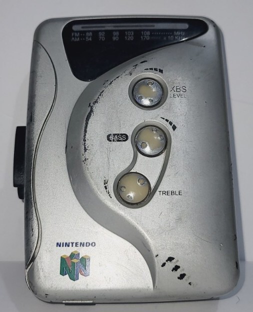 Rare Vintage Nintendo 64 N64 Personal AM/FM Radio Stereo Cassette