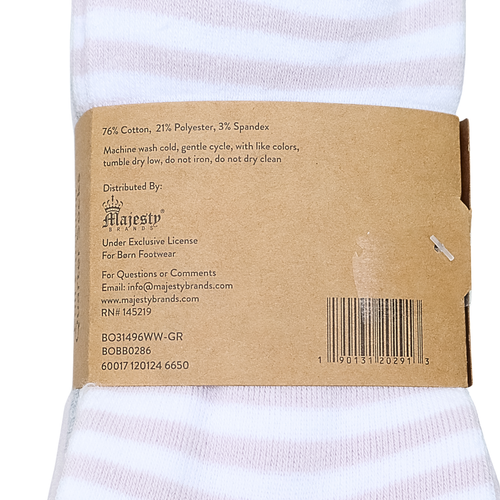 Born Women's Full Cushion Quarter Socks 5 Pairs Gray Pink White Size 4-10 - Picture 5 of 8