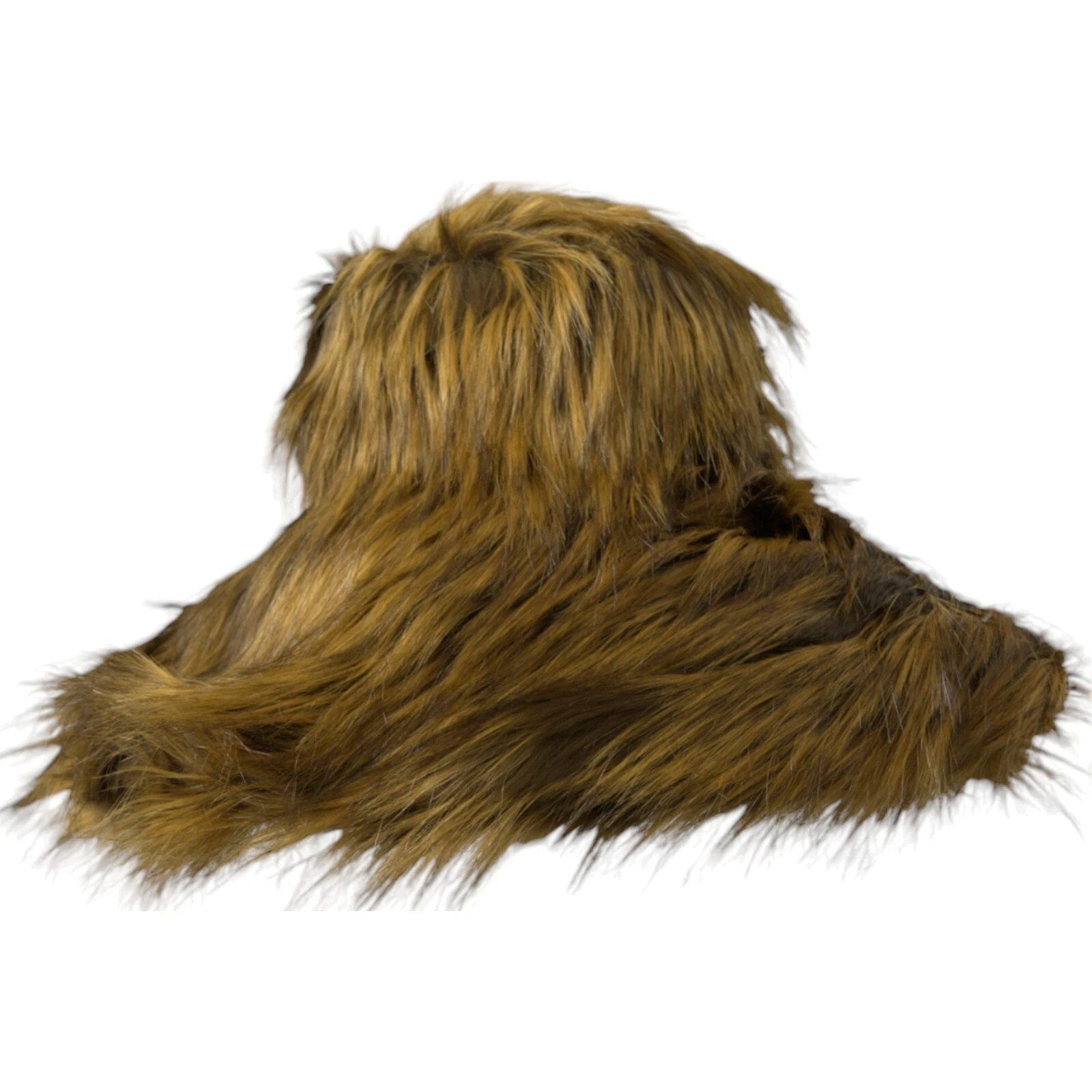 DOLCE & GABBANA Hat Brown Modacrylic Faux Fur Bucket Capello s. 57 / S 2000usd